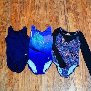 Lot of (3) gymnastics Leos, size Adult small, GK